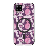 Samsung Galaxy A12 suojakuoret - Purple Teddy Bear