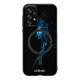 Samsung Galaxy A13 4G suojakuoret - Blue Smoke On Black