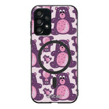 Samsung Galaxy A13 4G suojakuoret - Purple Teddy Bear