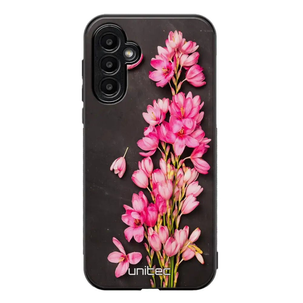 Samsung Galaxy A15 kukka suojakuoret - Pink Flowers - Ei