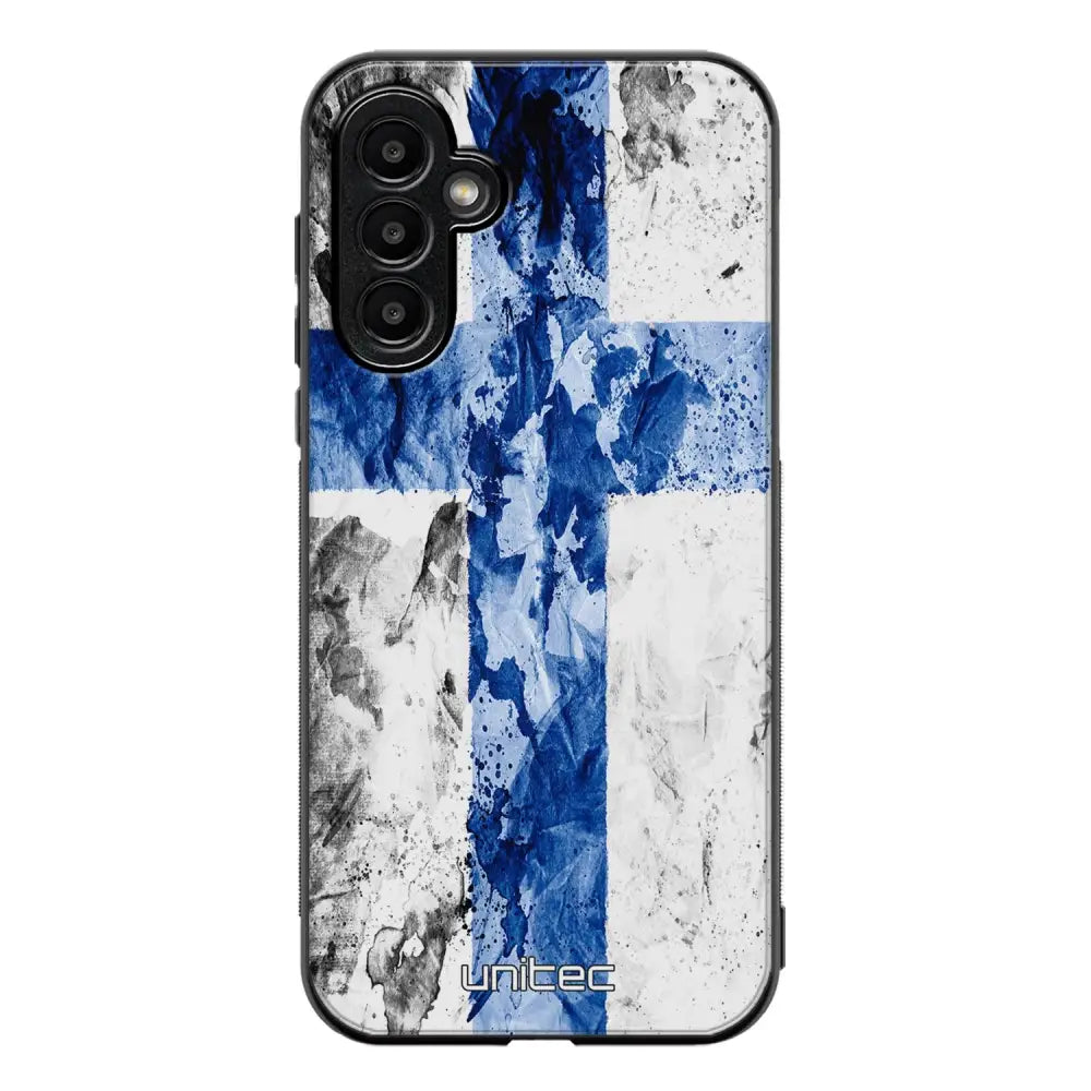 Samsung Galaxy A16 suojakuoret - Painted Finnish Flag - Ei