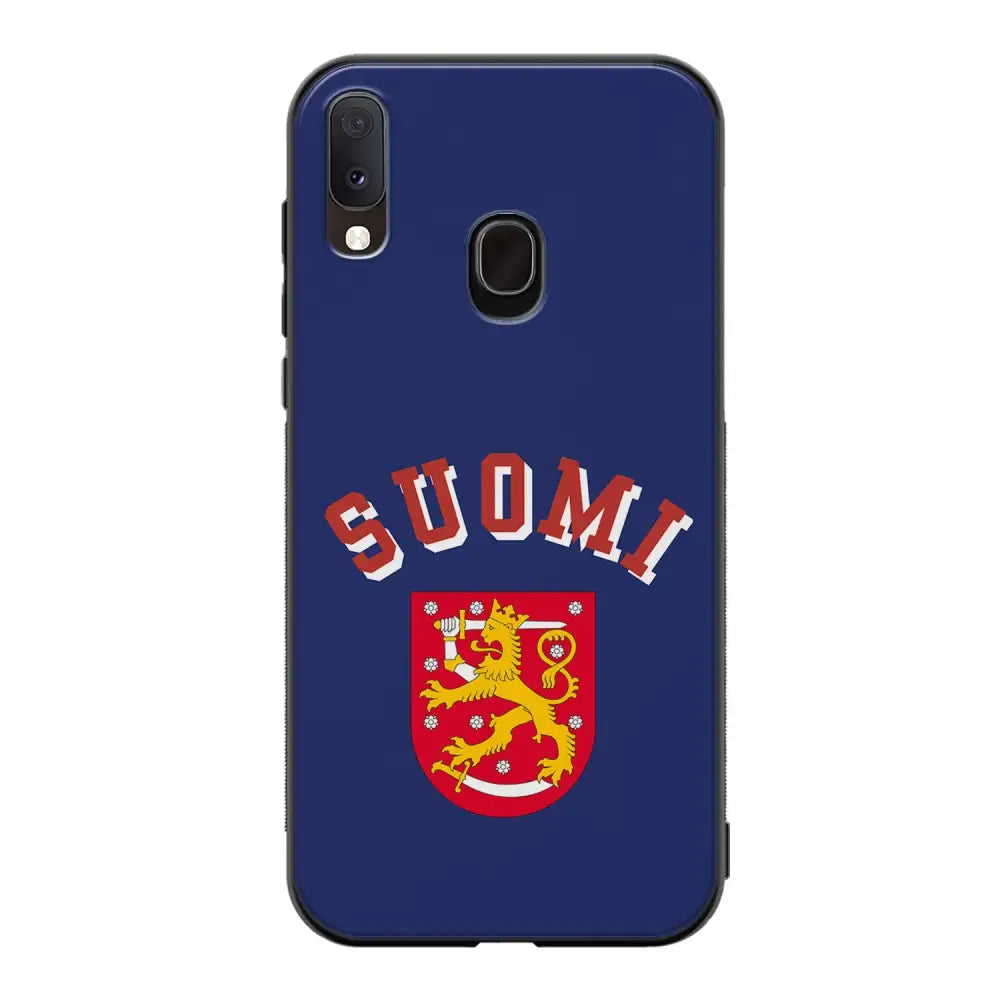 Samsung Galaxy A20e jääkiekko suojakuoret - Leijonat Suomi - Ei