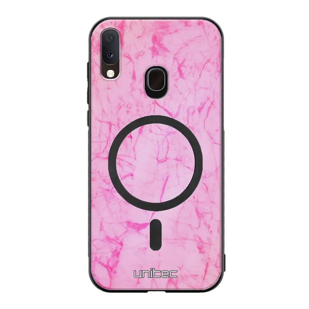 Samsung Galaxy A20e marmori suojakuoret - Light Pink Marble
