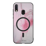 Samsung Galaxy A20e marmori suojakuoret - Pink Pok Rie
