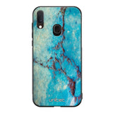 Samsung Galaxy A20e marmori suojakuoret - Turquoise Marble - Ei