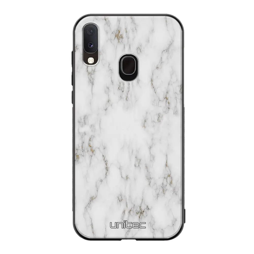Samsung Galaxy A20e marmori suojakuoret - White Marble - Ei