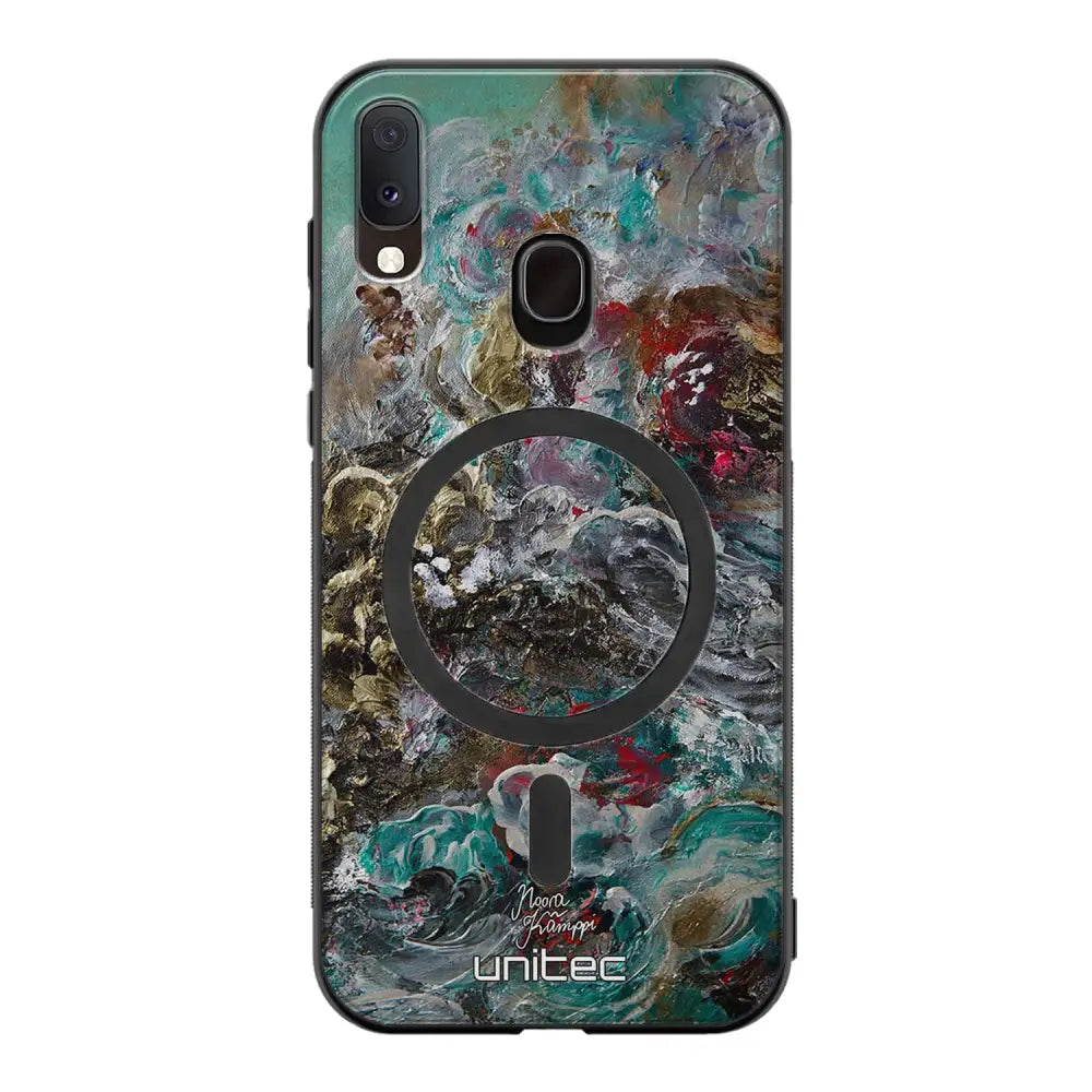 Samsung Galaxy A20e modern art suojakuoret - Heart Knows - Noora Kämppi