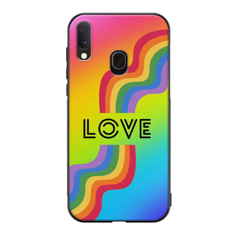Samsung Galaxy A20e pride suojakuoret - Love - Ei