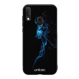 Samsung Galaxy A20e suojakuoret - Blue Smoke On Black - Ei