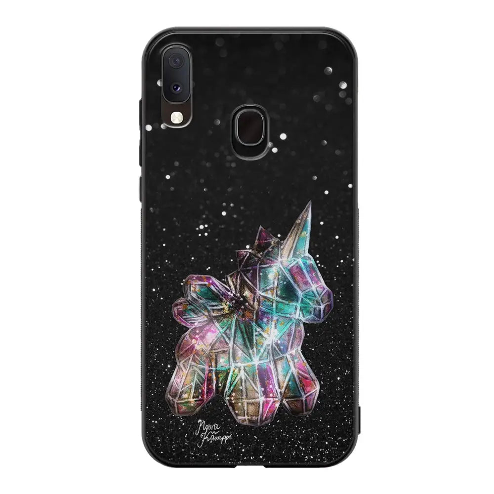 Samsung Galaxy A20e unicorn suojakuoret - Valkoinen - Noora Kämppi - Ei