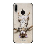 Samsung Galaxy A20s kissa suojakuoret - Relaxing Cat - Ei