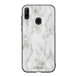 Samsung Galaxy A20s marmori suojakuoret - White Marble - Ei