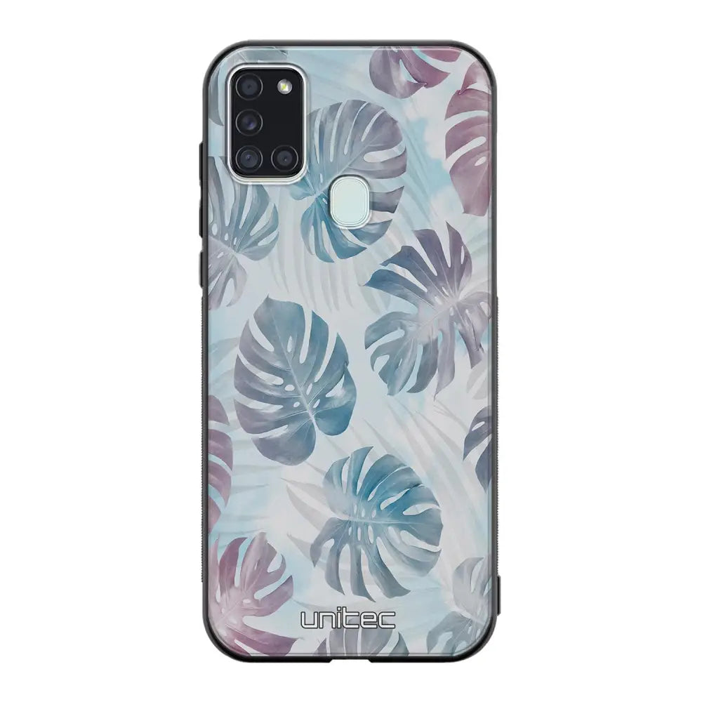 Samsung Galaxy A21s kukka suojakuoret - Monstera Texture - Ei