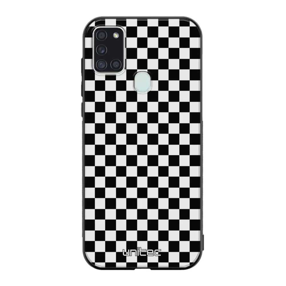 Samsung Galaxy A21s suojakuoret - Black And White - Ei