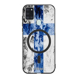 Samsung Galaxy A21s suojakuoret - Painted Finnish Flag