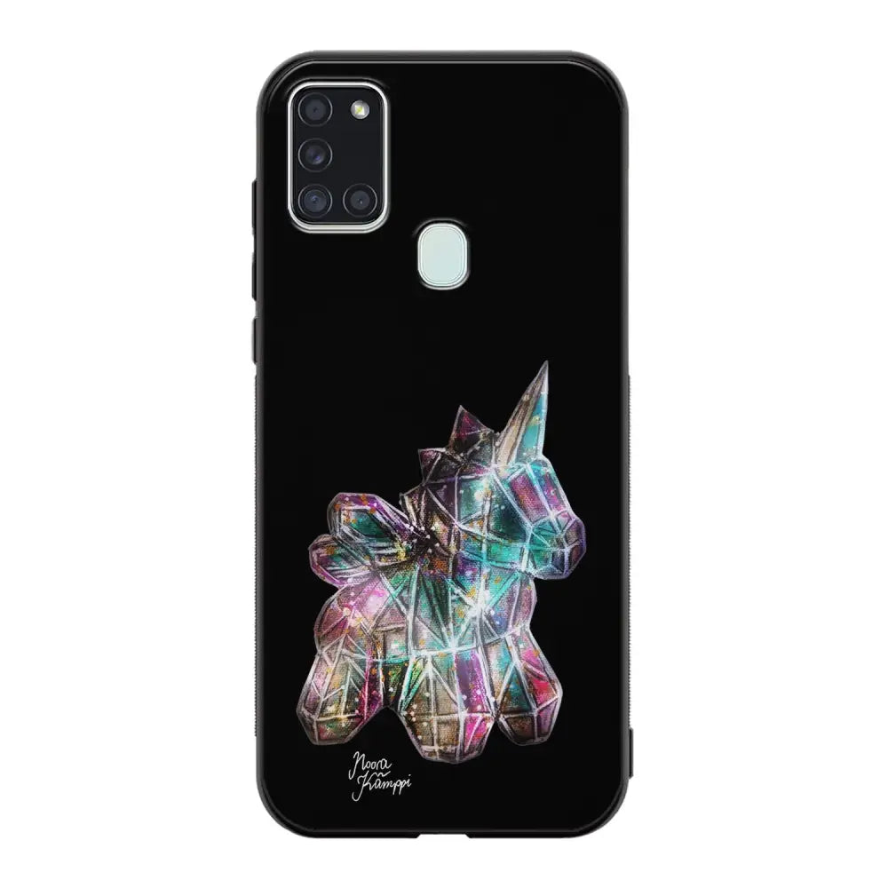 Samsung Galaxy A21s unicorn suojakuoret - Musta - Noora Kämppi - Ei