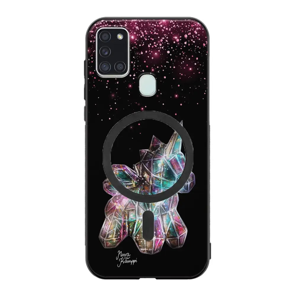 Samsung Galaxy A21s unicorn suojakuoret - Pinkki - Noora Kämppi