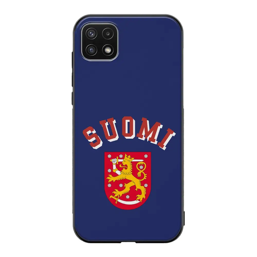 Samsung Galaxy A22 jääkiekko suojakuoret - Leijonat Suomi - Ei