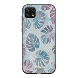 Samsung Galaxy A22 kukka suojakuoret - Monstera Texture - Ei