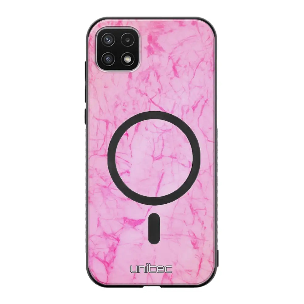 Samsung Galaxy A22 marmori suojakuoret - Light Pink Marble
