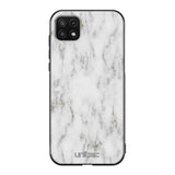Samsung Galaxy A22 marmori suojakuoret - White Marble - Ei