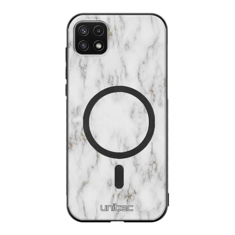 Samsung Galaxy A22 marmori suojakuoret - White Marble