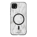 Samsung Galaxy A22 marmori suojakuoret - White Marble