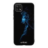 Samsung Galaxy A22 suojakuoret - Blue Smoke On Black - Ei