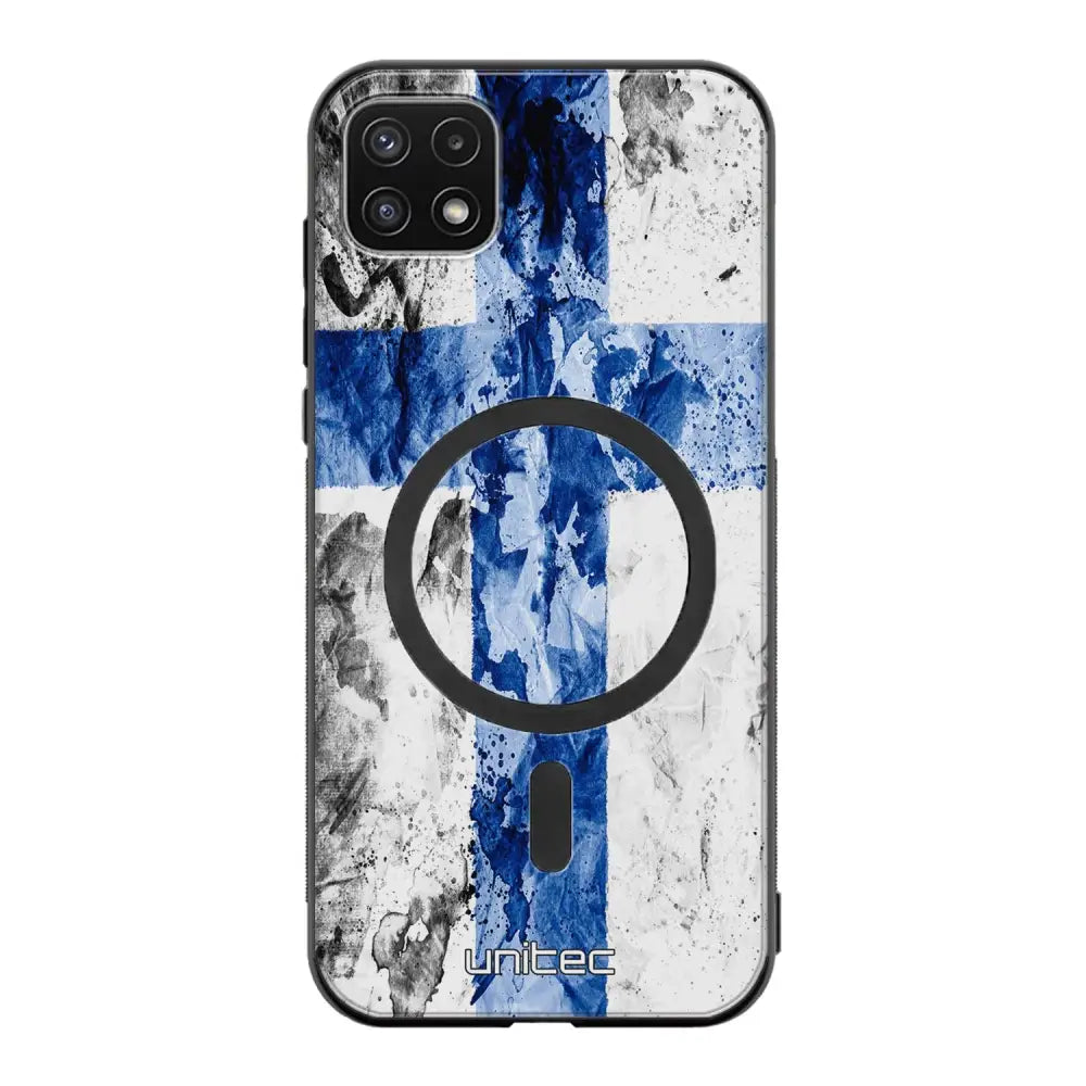Samsung Galaxy A22 suojakuoret - Painted Finnish Flag