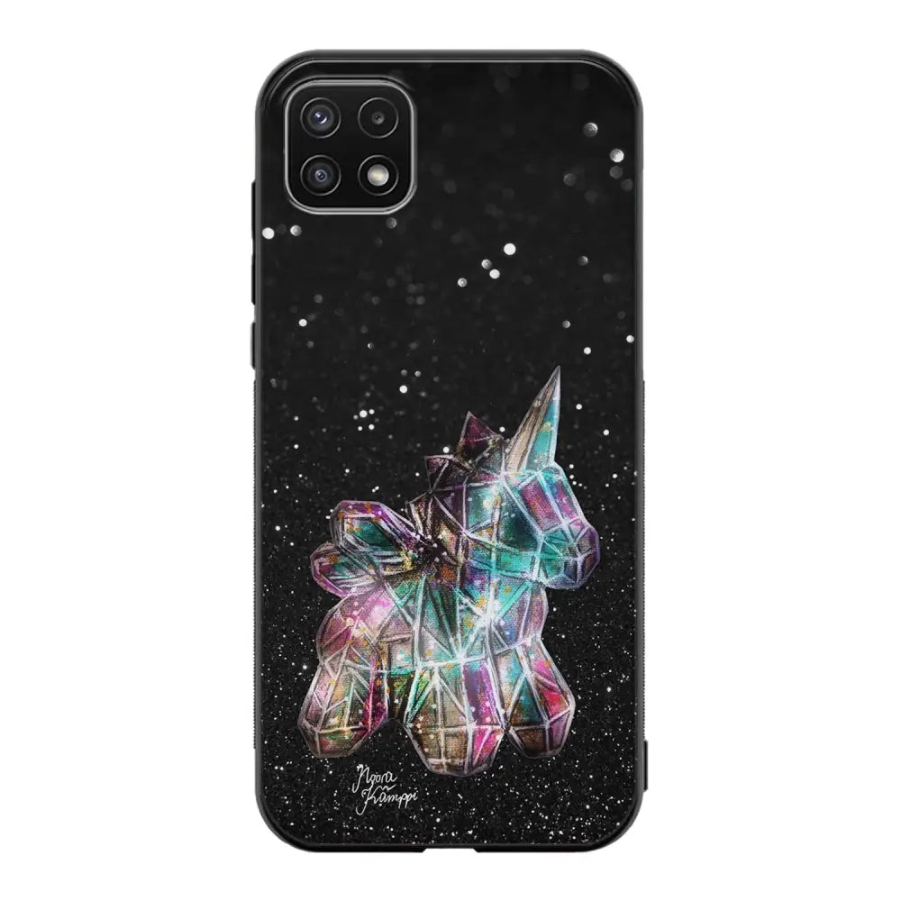 Samsung Galaxy A22 unicorn suojakuoret - Valkoinen - Noora Kämppi - Ei