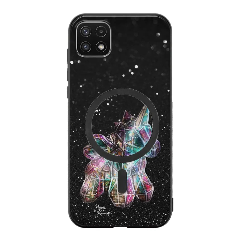 Samsung Galaxy A22 unicorn suojakuoret - Valkoinen - Noora Kämppi