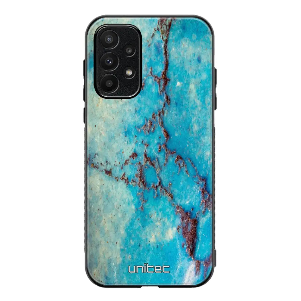 Samsung Galaxy A23 marmori suojakuoret - Turquoise Marble - Ei