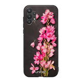 Samsung Galaxy A32 kukka suojakuoret - Pink Flowers - Ei