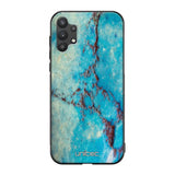 Samsung Galaxy A32 marmori suojakuoret - Turquoise Marble - Ei