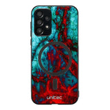 Samsung Galaxy A33 marmori suojakuoret - Blue Red Marble