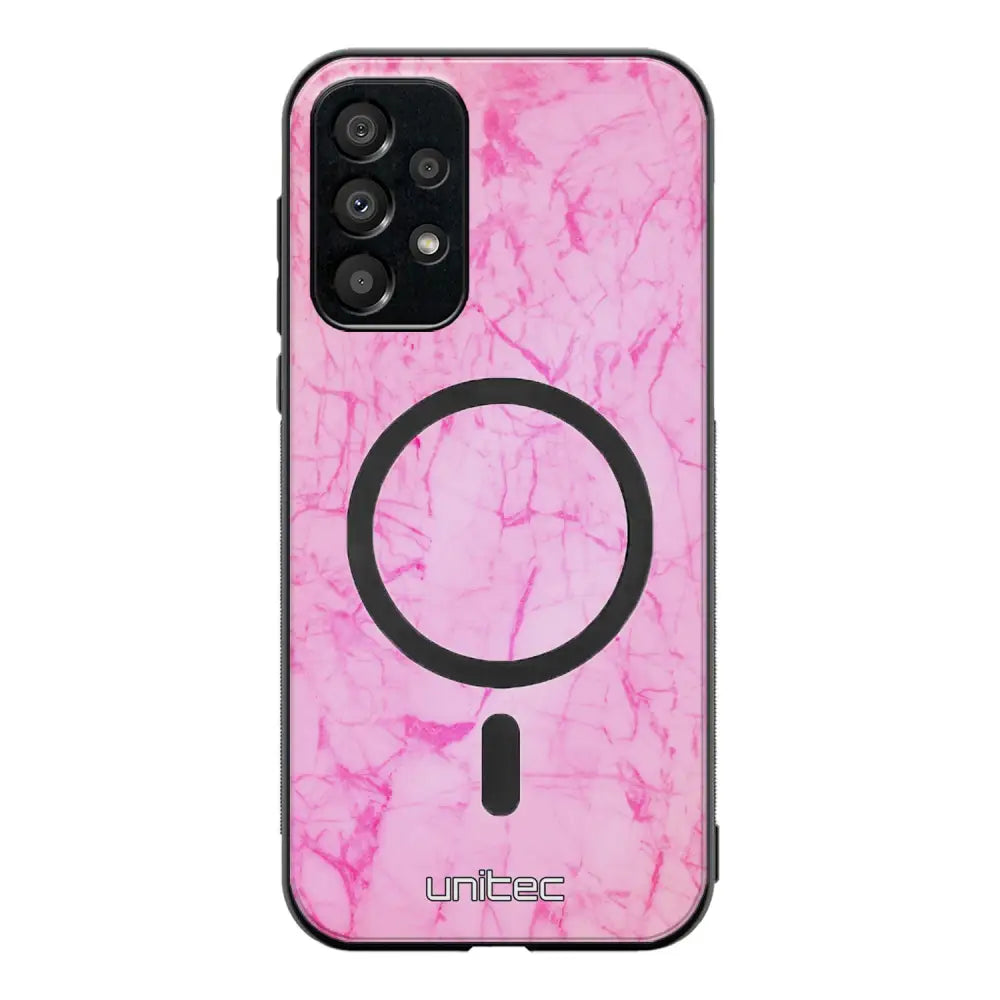 Samsung Galaxy A33 marmori suojakuoret - Light Pink Marble