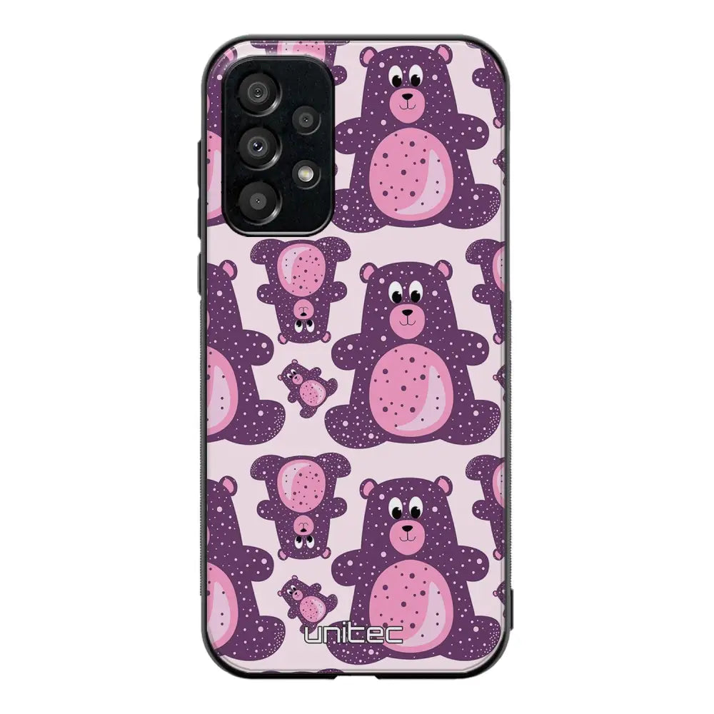 Samsung Galaxy A33 suojakuoret - Purple Teddy Bear - Ei
