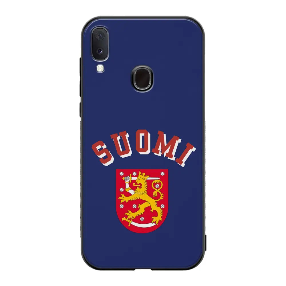 Samsung Galaxy A40 jääkiekko suojakuoret - Leijonat Suomi - Ei