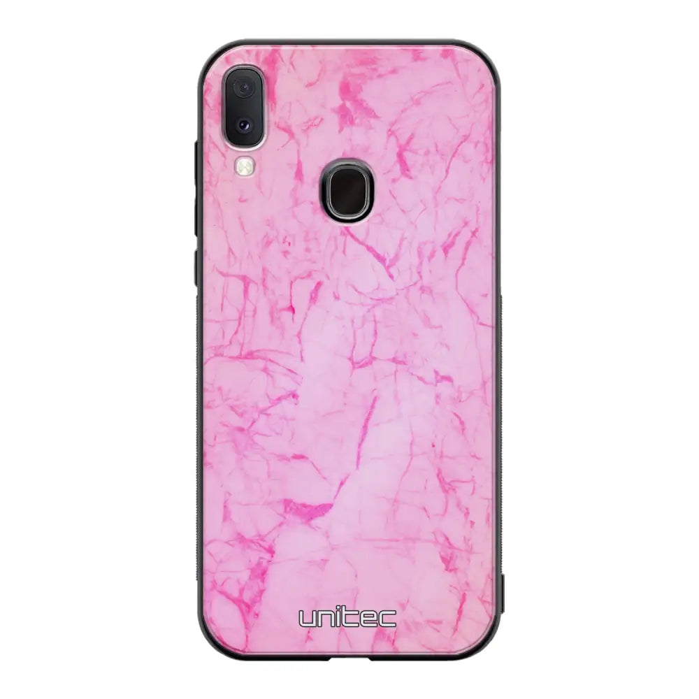 Samsung Galaxy A40 marmori suojakuoret - Light Pink Marble - Ei