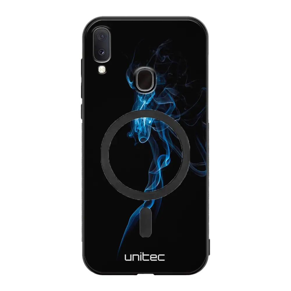 Samsung Galaxy A40 suojakuoret - Blue Smoke On Black