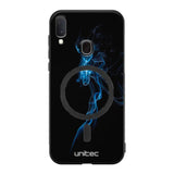 Samsung Galaxy A40 suojakuoret - Blue Smoke On Black