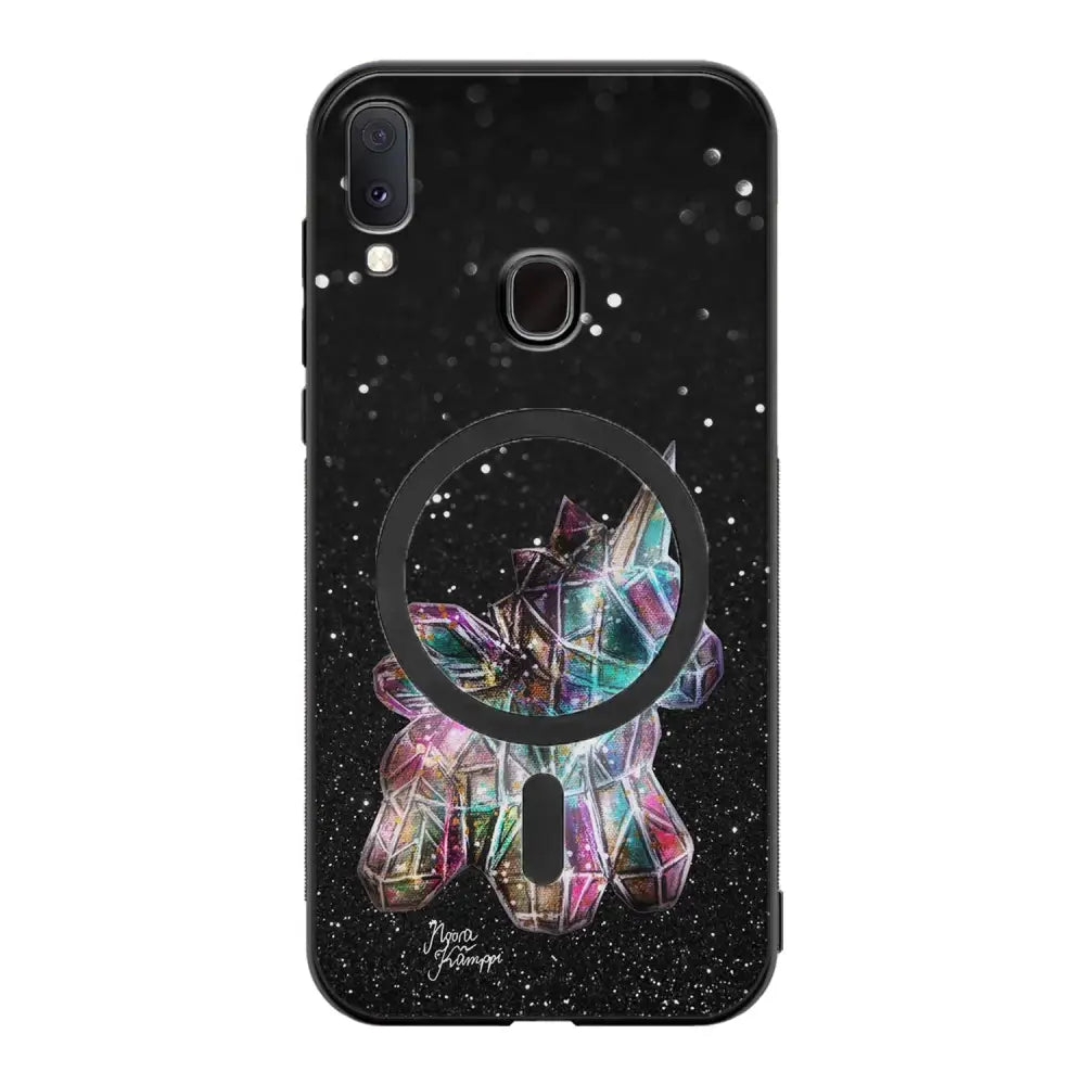 Samsung Galaxy A40 unicorn suojakuoret - Valkoinen - Noora Kämppi