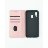 Samsung Galaxy A40 Unitec Lompakko Suojakotelo Ruusukulta