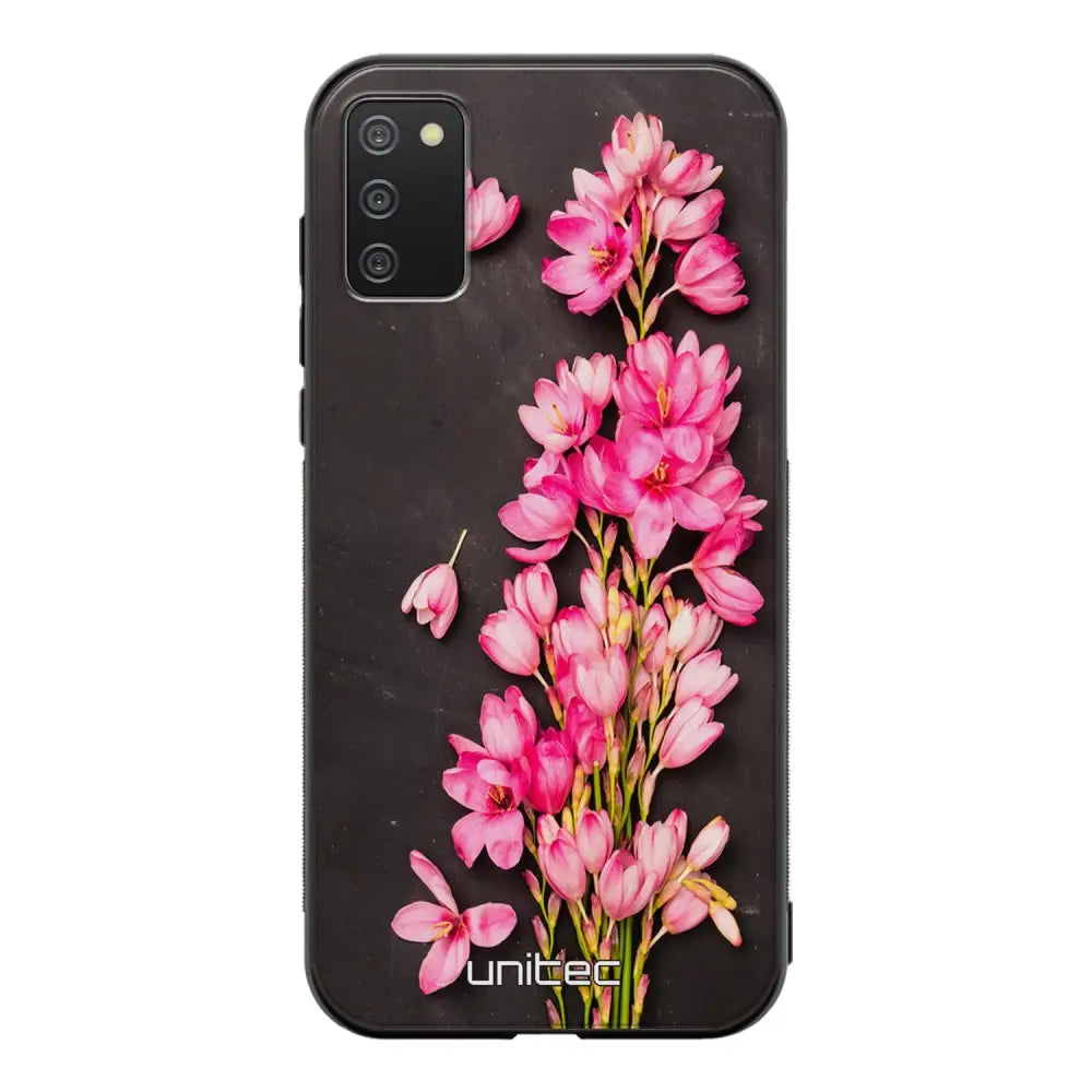 Samsung Galaxy A41 kukka suojakuoret - Pink Flowers - Ei