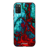 Samsung Galaxy A41 marmori suojakuoret - Blue Red Marble - Ei