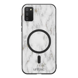 Samsung Galaxy A41 marmori suojakuoret - White Marble