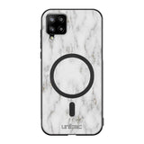 Samsung Galaxy A42 marmori suojakuoret - White Marble