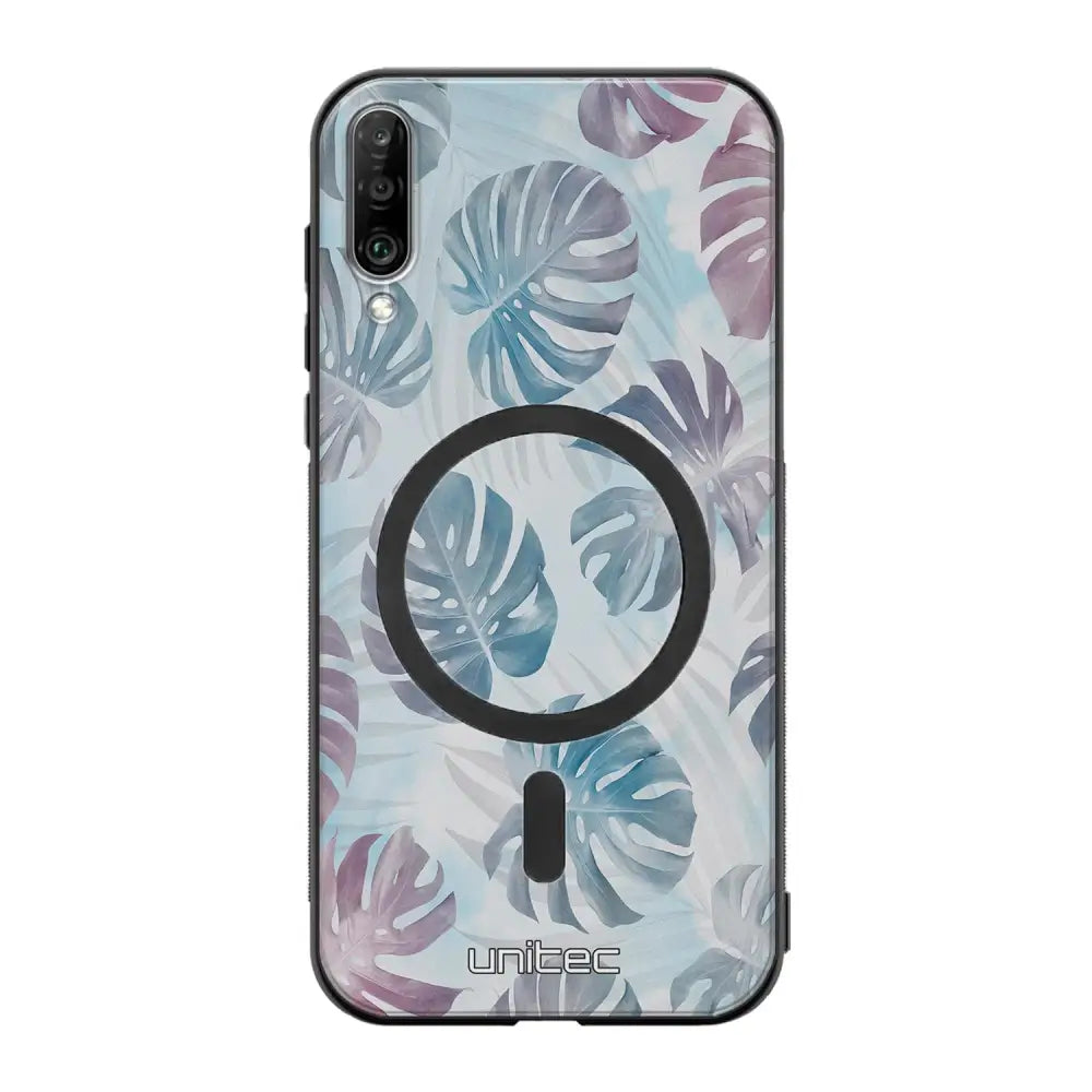 Samsung Galaxy A50 kukka suojakuoret - Monstera Texture