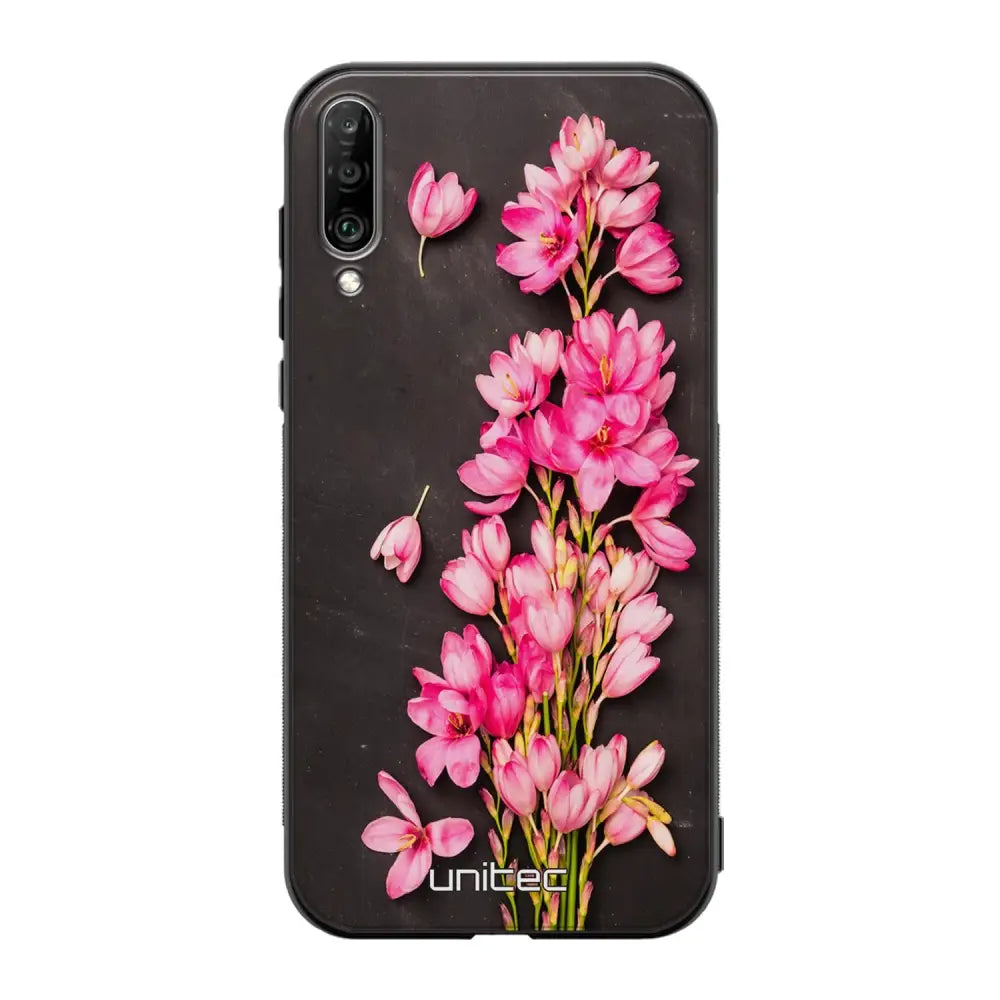 Samsung Galaxy A50 kukka suojakuoret - Pink Flowers - Ei