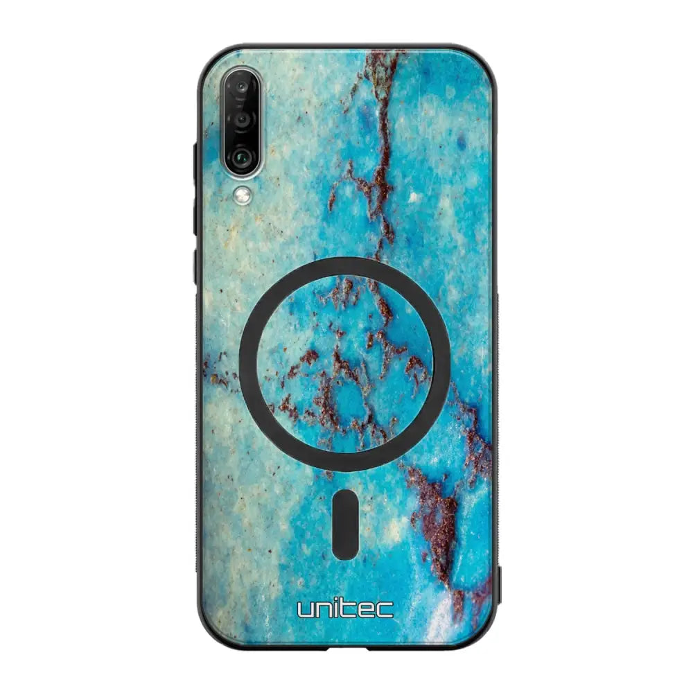 Samsung Galaxy A50 marmori suojakuoret - Turquoise Marble